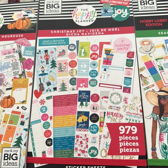 3 Seasonal Happy Planner sticker books - Picture 3 of 4